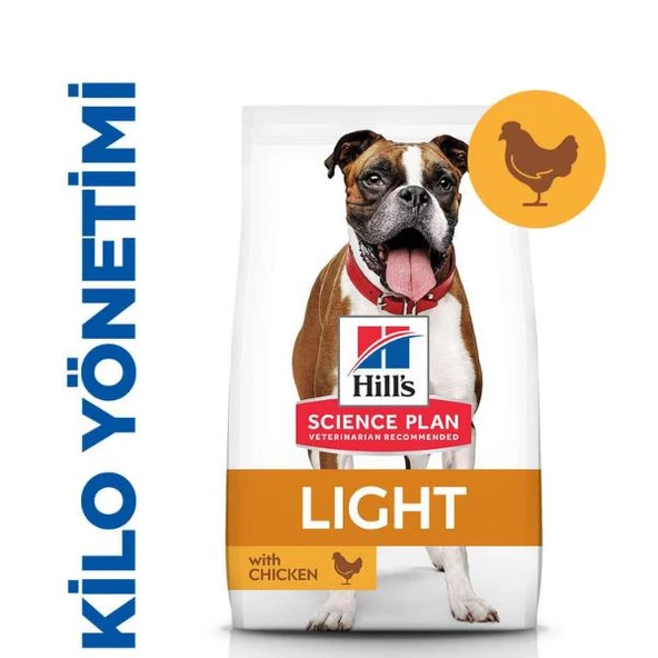Hills Light Medium Adult Tavuklu Yetişkin Köpek Maması 2,5Kg ürün görseli