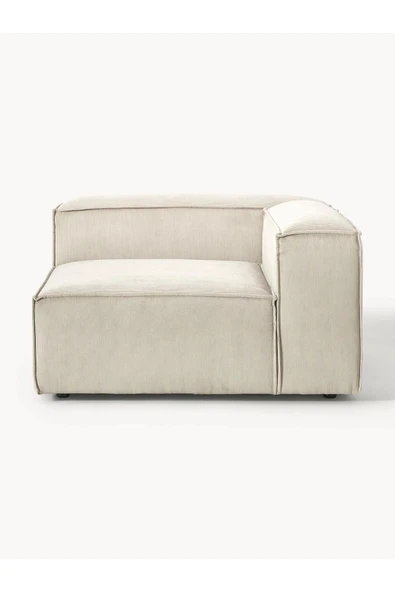 Mobilya Stant Most Mollis Köşe Modül Berjer 01 Fitilli Kırık Beyaz Kadife Kumaş Yumuşak Sünger (EVİNİZE TESLİM) - Resim 5