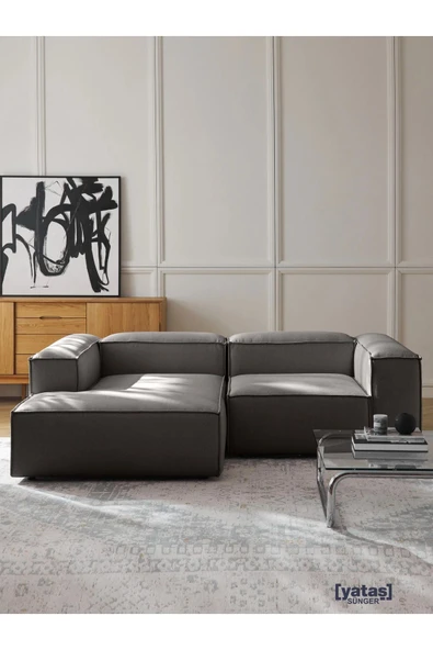 Mobilya Stant Most Mollis Plus Sol Köşe 2 Modül Köşe 41 Koyu Antrasit Keten Kumaş Yumuşak Sünger(EVİNİZE TESLİM) ürün görseli