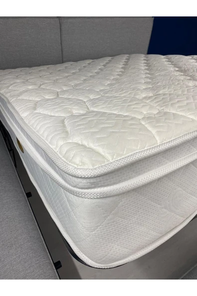 Mobilya Stant Most Oktagon Gizli Pedli Yaylı Yatak 25 Cm. Yükseklik 160x200 Cm. Işbir Sünger(EVİNİZE TESLİM) - Resim 4