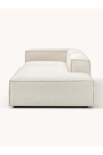 Mobilya Stant Most Mollis Pro 2 Modül Sağ Kanepe 01 Kırık Beyaz Keten Kumaş Yumuşak Sünger(Evinize Teslim) - Resim 6