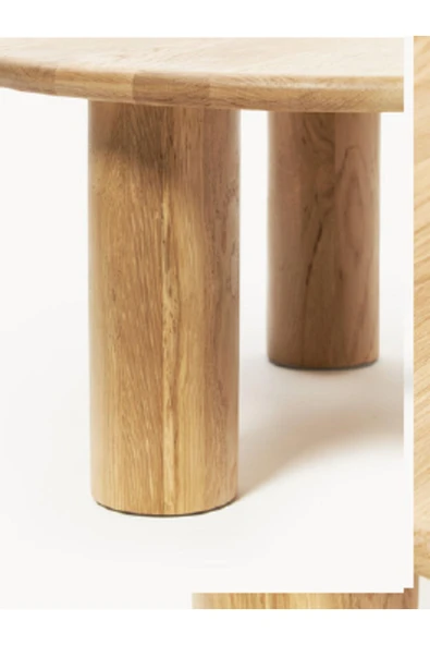 Mobilya Stant Most Sahara Orta Sehpa %100 Ahşap Açık Ceviz (85X85)(EVİNİZE TESLİM) - Resim 6