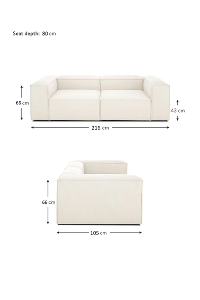 Mobilya Stant Most Mollis 2 Modül Kanepe Koltuk Kazayağı Örme Kumaş Yumuşak Sünger (Evinize Teslim) - Resim 3