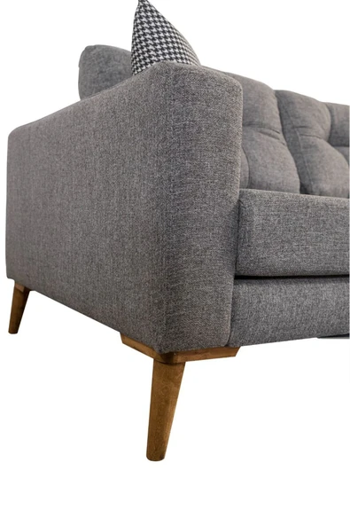 Mobilya Stant Most Handy Akıllı Köşe Koltuk Takımı Minderli Lüks Gri Keten Kumaş (Evinize Teslim) - Resim 6