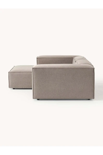 Mobilya Stant Most Mollis Plus Sol Köşe 2 Modül Köşe 10 Kahverengi Keten Kumaş Yumuşak Sünger(EVİNİZE TESLİM) - Resim 5