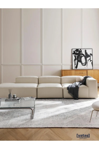Mobilya Stant Most Mollis Pro 3 Modül Sol Kanepe 01 Kırık Beyaz Keten Yumuşak Sünger(Evinize Teslim) ürün görseli