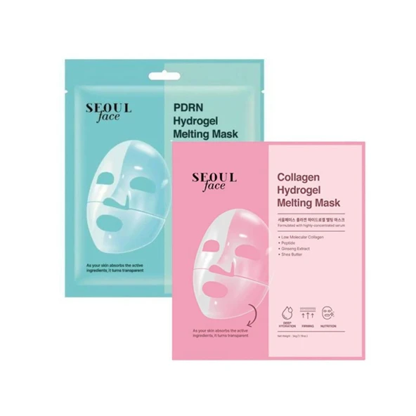 Dermal Pdrn Hydrojel Eriyen Maske Nemlendirici Şeffaf Jel Maske 34 gr ve Kolajen Eriyen Maske 34 gr. ürün görseli 1