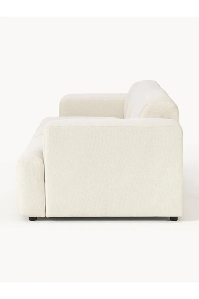 Mobilya Stant Most Mollista 3 Modül Kanepe Koltuk 01 Kırık Beyaz Keten Kumaş Yumuşak Sünger (Evinize Teslim) - Resim 4