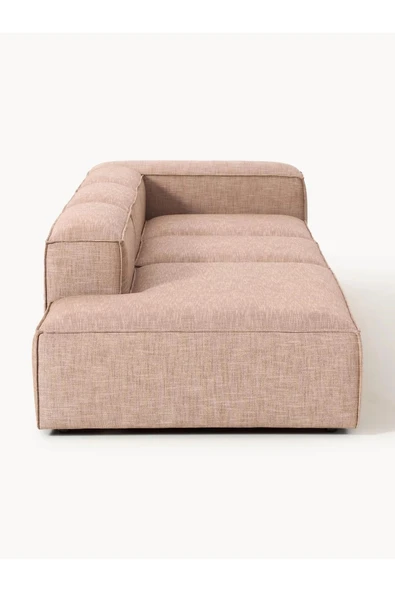 Mobilya Stant Most Mollis Pro 3 Modül Sol Kanepe 09 Bej Keten Yumuşak Sünger(Evinize Teslim) - Resim 4