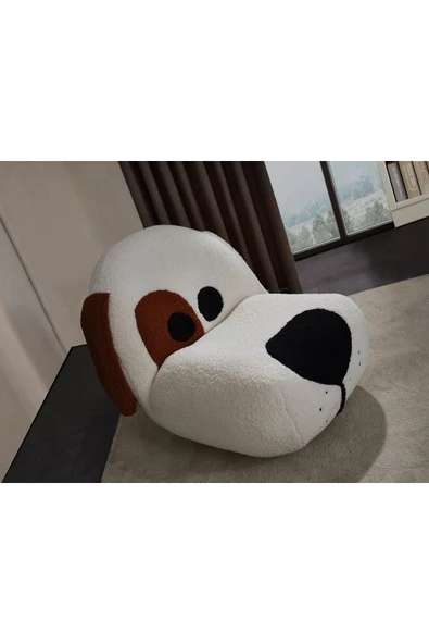 Mobilya Stant Most Snopy Karakter Berjer 1. Sınıf Teddy Kumaş Gürgen Ağaç (Evinize Teslim) - Resim 3