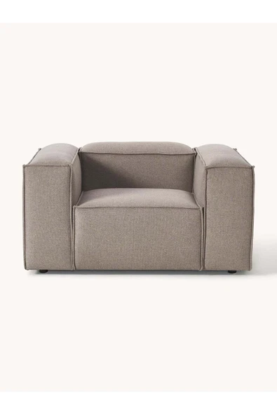 Mobilya Stant Most Mollis Berjer Silinebilir 10 Kahverengi Keten Kumaş Yumuşak Sünger (Evinize Teslim) - Resim 3