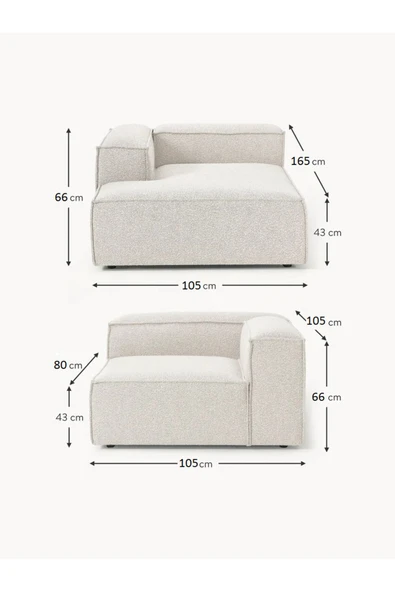 Mobilya Stant Most Mollis Plus Sol Köşe 2 Modül Köşe 01 Beyaz Lüks Bukle Kumaş Yumuşak Sünger(EVİNİZE TESLİM) - Resim 6