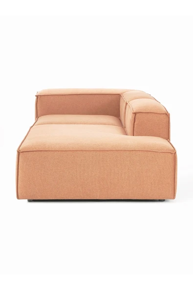 Mobilya Stant Most Mollis Pro 2 Modül Sağ Kanepe Kiremit Keten Kumaş Yumuşak Sünger(Evinize Teslim) - Resim 2