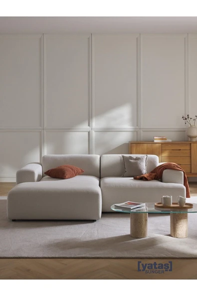 Mobilya Stant Most Mollista 2 Modül Sol Köşe Koltuk 01 Kırık Beyaz Keten Kumaş Yumuşak Sünger (Evinize Teslim) ürün görseli