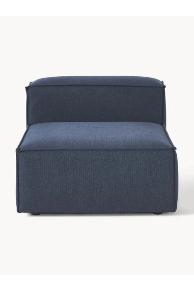 Mobilya Stant Most Mollis Orta Modül Berjer Silinebilir Lacivert Keten Kumaş Yumuşak Sünger (Evinize Teslim) - Resim 2