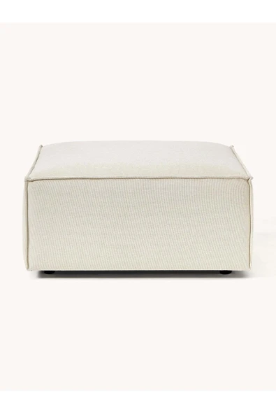 Mobilya Stant Most Mollis Kare Puf Silinebilir 01 Kırık Beyaz Keten Kumaş Yumuşak Sünger (EVİNİZE TESLİM) - Resim 5