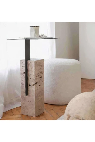 Mobilya Stant Most Lapis Modern Metal Yan Sehpa (45X30) (EVİNİZE TESLİM) - Resim 2