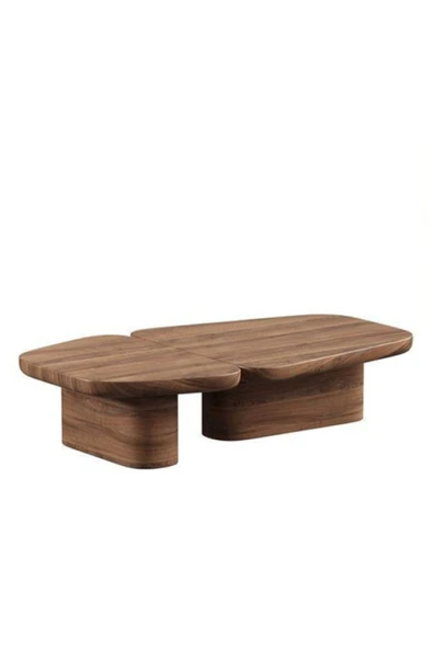 Mobilya Stant Most Trendy 2'li Set Orta Sehpa %100 Ahşap Boyalı Ceviz (125X50) (EVİNİZE TESLİM) ürün görseli