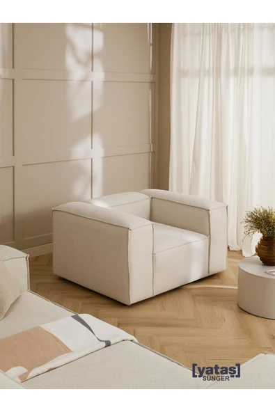 Mobilya Stant Most Mollis Berjer Silinebilir 01 Kırık Beyaz Keten Kumaş Yumuşak Sünger (Evinize Teslim) ürün görseli