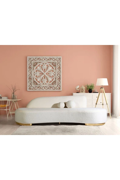 Mobilya Stant Most Beans Koltuk İthal Beyaz Teddy Kumaş (Evinize Teslim) ürün görseli