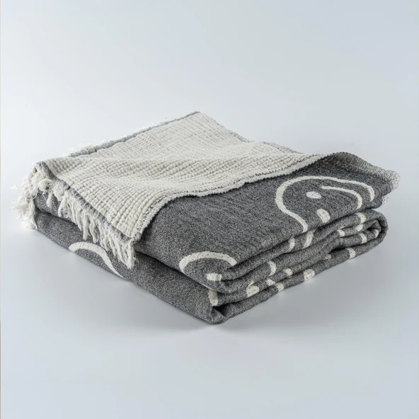 Soley | Mutlu | Pamuklu Çok Amaçlı Yatak Örtüsü - 4