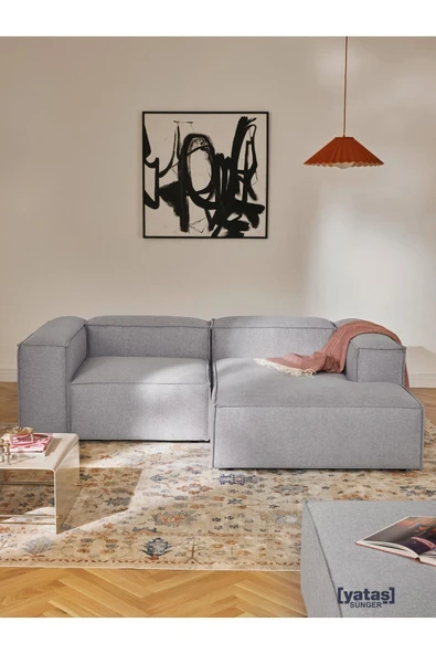 Mobilya Stant Most Mollis Plus Sağ Köşe 2 Modül Köşe Koltuk 32 Gri Keten Kumaş Yumuşak Sünger(EVİNİZE TESLİM) ürün görseli
