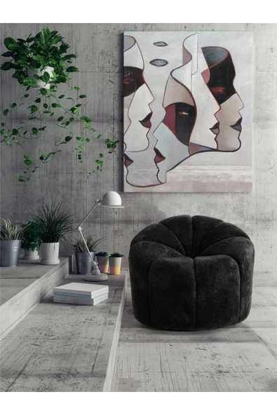 Mobilya Stant Most Line Berjer İthal Siyah Teddy Kumaş (Evinize Teslim) ürün görseli