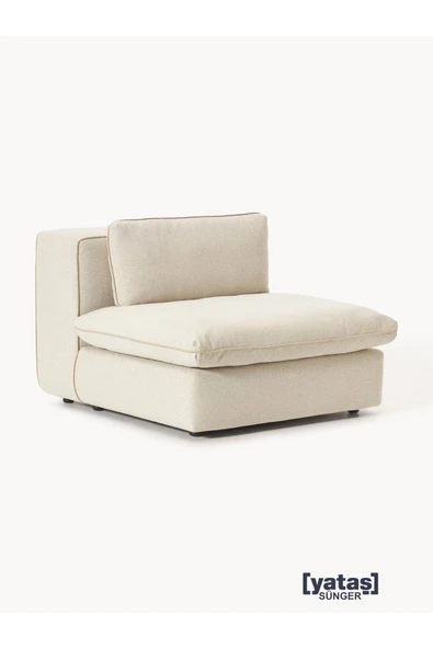 Mobilya Stant Most Mollirest Orta Modül Berjer 01 Kırık Beyaz Keten Silikon Dolgu Fermuarlı Minder(Evinize Teslim) ürün görseli