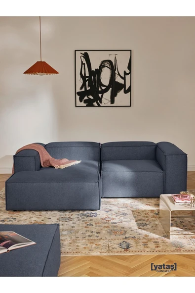 Mobilya Stant Most Mollis Plus Sol Köşe 2 Modül Köşe Koltuk Lacivert Keten Kumaş Yumuşak Sünger(EVİNİZE TESLİM) ürün görseli