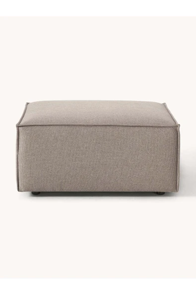 Mobilya Stant Most Mollis Kare Puf Silinebilir 10 Kahverengi Keten Kumaş Yumuşak Sünger (EVİNİZE TESLİM) - Resim 3