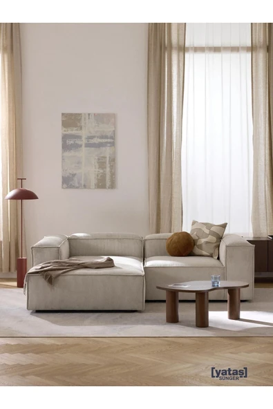Mobilya Stant Most Mollis Plus Sol 2 Modül Sol Köşe 01 Fitilli Kırık Beyaz Kadife Yumuşak Sünger(EVİNİZE TESLİM) ürün görseli