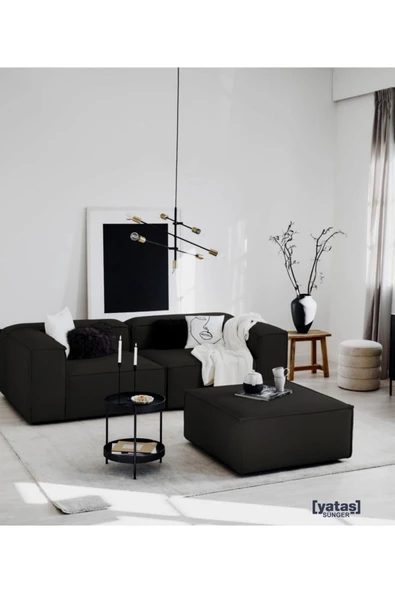 Mobilya Stant Most Mollis 3 Modül Köşe Koltuk 41 Koyu Antrasit Keten Kumaş Yumuşak Sünger (Evinize Teslim) ürün görseli