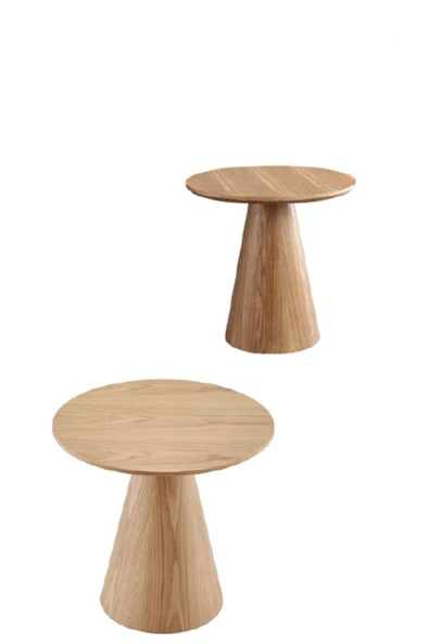 Mobilya Stant Most Fungo Orta Sehpa %100 Ahşap Açık Ceviz (45X50) (EVİNİZE TESLİM) ürün görseli