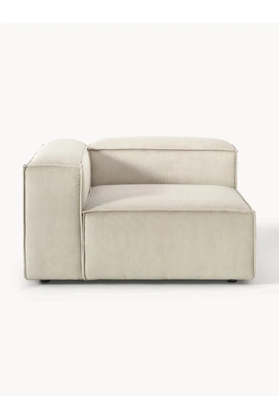 Mobilya Stant Most Mollis Köşe Modül Berjer 01 Fitilli Kırık Beyaz Kadife Kumaş Yumuşak Sünger (EVİNİZE TESLİM) - Resim 4