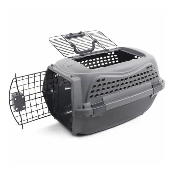 M-Pets Eco Giro Carrier Taşıma Çantası Gri M - Resim 2
