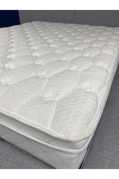 Mobilya Stant Most Oktagon Gizli Pedli Yaylı Yatak 25 Cm. Yükseklik 160x200 Cm. Işbir Sünger(EVİNİZE TESLİM) - Resim 3