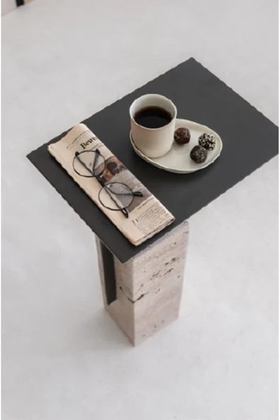 Mobilya Stant Most Lapis Modern Metal Yan Sehpa (45X30) (EVİNİZE TESLİM) - Resim 3