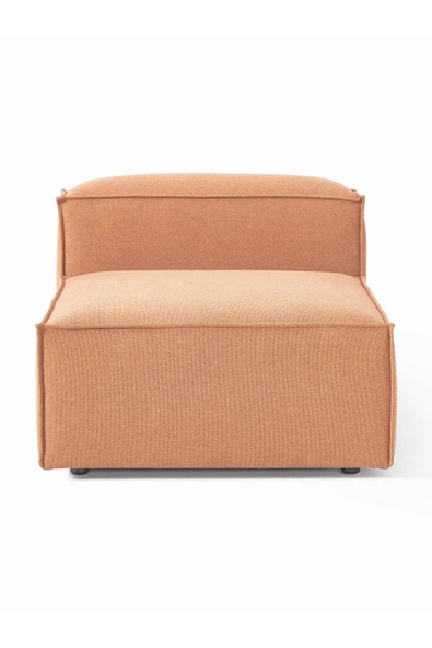 Mobilya Stant Most Mollis Orta Modül Berjer Silinebilir Kiremit Keten Kumaş Yumuşak Sünger (Evinize Teslim) - Resim 2