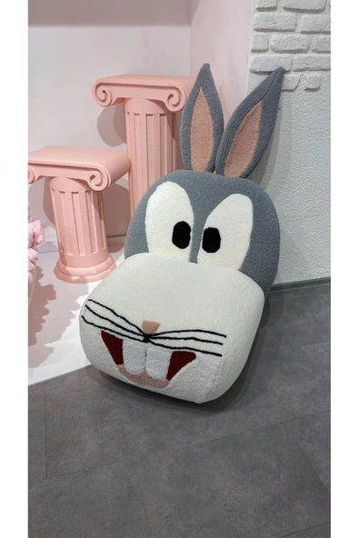 Mobilya Stant Most Bugs Bunny Karakter Berjer 1. Sınıf Teddy Kumaş Gürgen Ağaç (Evinize Teslim) - Resim 4