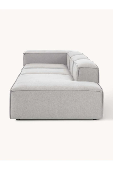 Mobilya Stant Most Mollis Pro 3 Modül Sağ Kanepe 32 Gri Keten Yumuşak Sünger(EVİNİZE TESLİM) - Resim 2