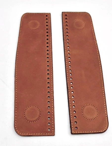 Çanta Aksesuar Gerçek Derili  Gizli Mıknatıslı Çıtçıt  Açık Taba ürün görseli 1