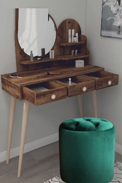 Mobilya Stant Most Hallow Kapitoneli Sandıklı Puf 15 Yeşil Kadife Kumaş (Evinize Teslim) ürün görseli