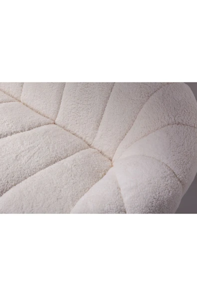 Mobilya Stant Most Line Dörtlü Kanepe İthal Beyaz Teddy Kumaş (Evinize Teslim) - Resim 3