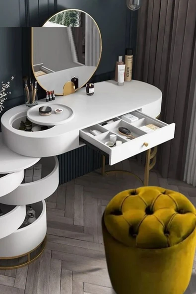 Mobilya Stant Most Hallow Kapitoneli Sandıklı Puf 07 Hardal Kadife Kumaş (Evinize Teslim) ürün görseli