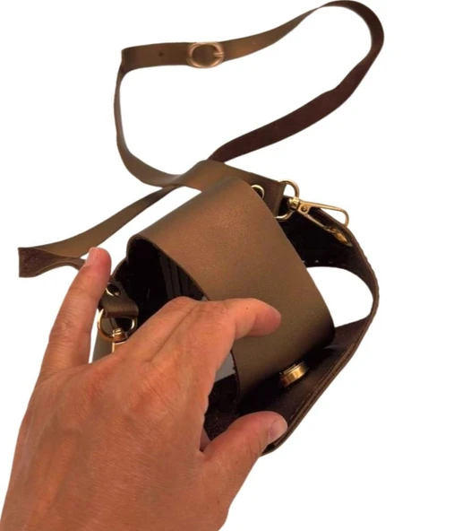 Çanta Aksesuar Kapsül Model Bakır Renk Çanta Yapım Seti Light Gold  Metalli - Resim 3