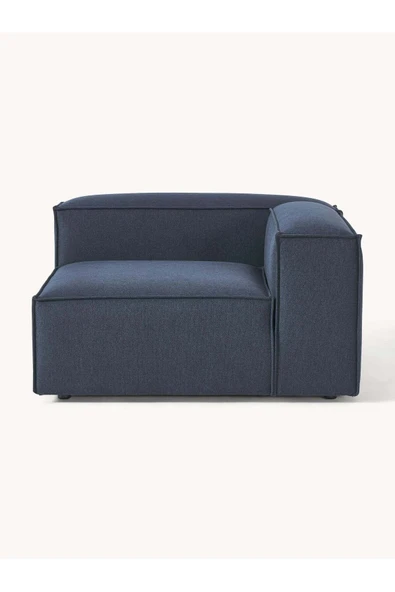 Mobilya Stant Most Mollis Köşe Modül Berjer Silinebilir Lacivert Keten Kumaş Yumuşak Sünger (EVİNİZE TESLİM) - Resim 5