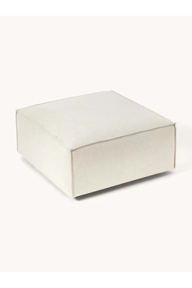 Mobilya Stant Most Mollis Kare Puf Silinebilir 01 Kırık Beyaz Keten Kumaş Yumuşak Sünger (EVİNİZE TESLİM) - Resim 6