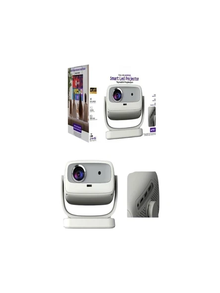 Auhma 4K ULTRA HD, Taşınabilir, Android Akıllı Odaklamalı, Projeksiyon APR1 ürün görseli 1