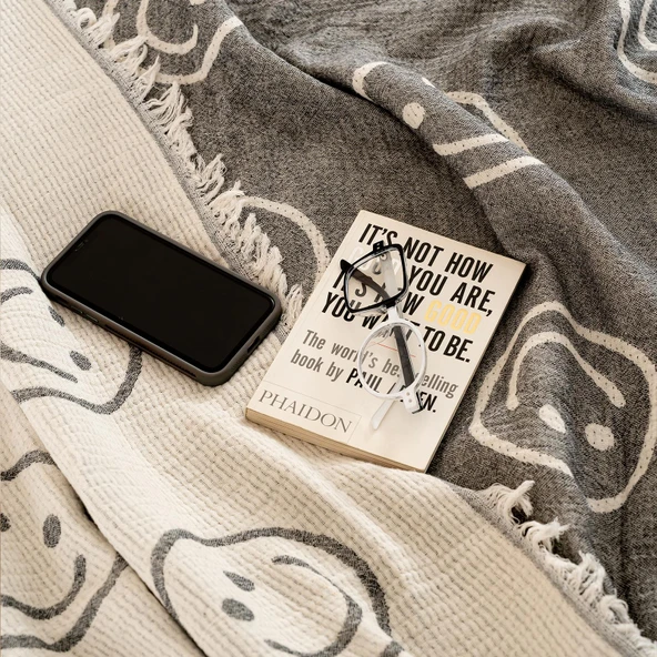 Soley | Mutlu | Pamuklu Çok Amaçlı Yatak Örtüsü - 2