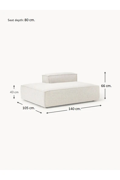 Mobilya Stant Most Mollis Sol Pro Köşe Modül 01 Beyaz Lüks Bukle Kumaş Yumuşak Sünger(EVİNİZE TESLİM) - Resim 6